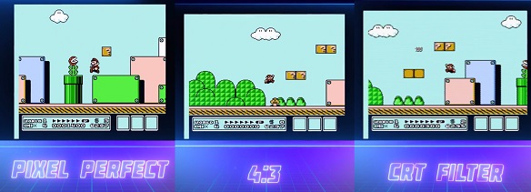 NES Mini'nin farklı görüntü seçenekleri